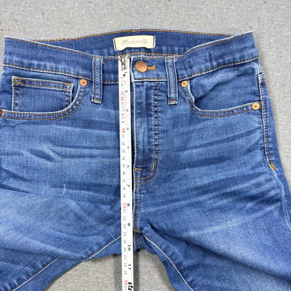 Madewell Skinny Jeans Women 27 Blue High Rise 10 Inch J4624 FA18 Faded Denim - Picture 7 of 8